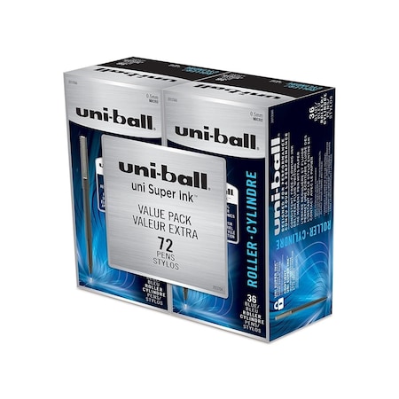 Sanford Sanford Ink Roller Pens, Micro Point - Blue, 0.5mm, 72PK 2013566